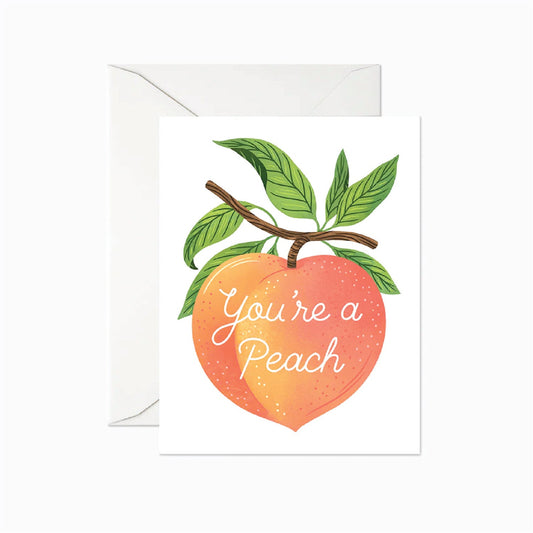 You're a Peach Card by Linden Paper Co.