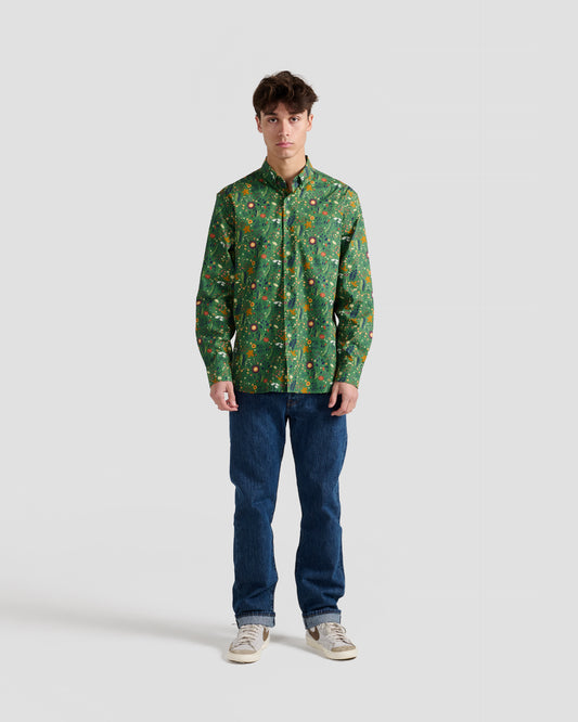 Fall Foliage Print Shirt