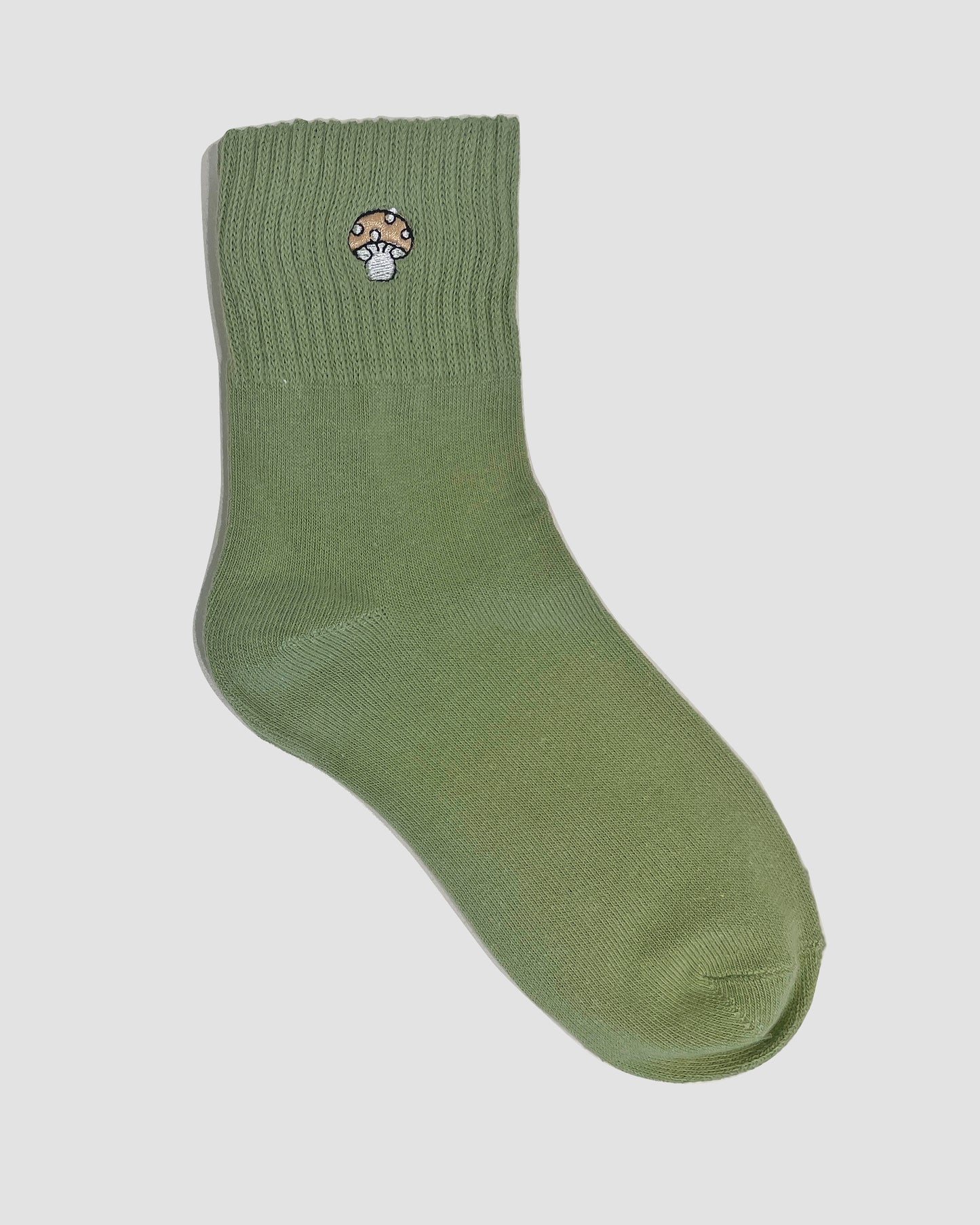 Women's 100% Cotton Mushroom Patch Socks