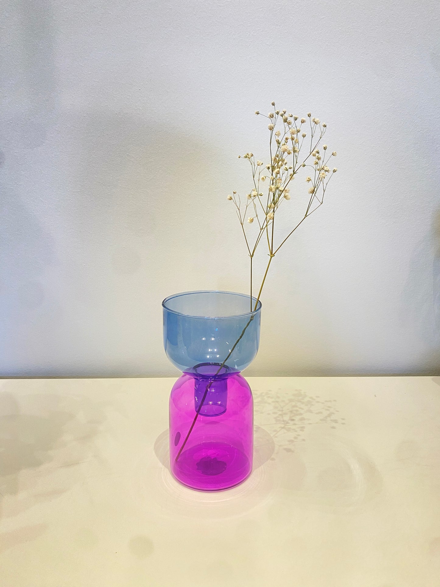 Two Piece Glass Vase