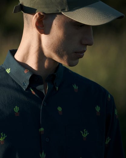 Potted Cacti Print Shirt