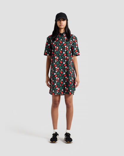 Strawberry Fields Print Shirt Dress