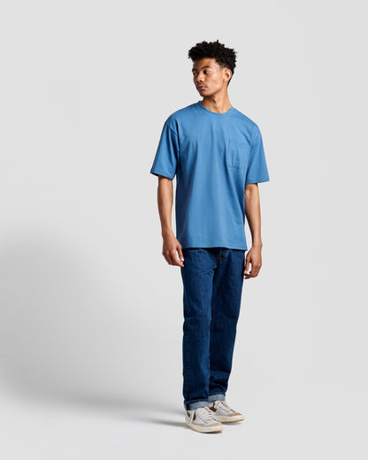 Atlantic Blue Oversized Pocket Tee